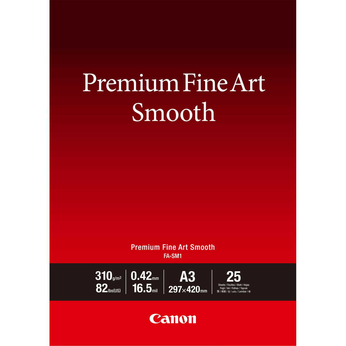 Fotopapel Fa-Sm1 Premium Fine Art Smooth - A3 - 25 Blatt
