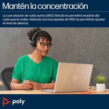 EAN 0197498429205 - HP Poly Blackwire 8225 Stereo USB-C Headset +USB-C/A Adapter Alámbrico Diadema Oficina/Centro de llamadas imagen 7