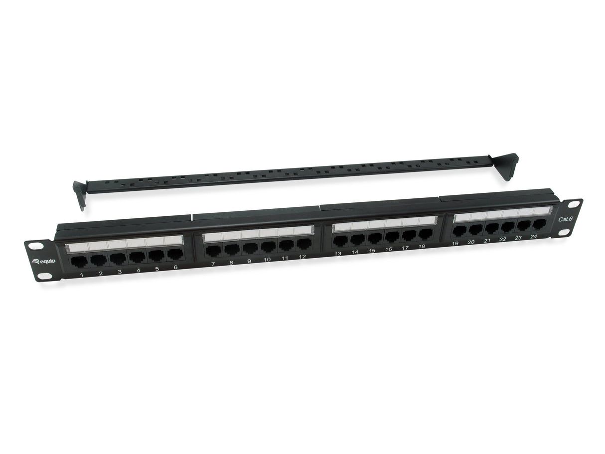 Equip Patchpanel 24x Rj45 Cat6 19 "1u Dual Idc Comp.