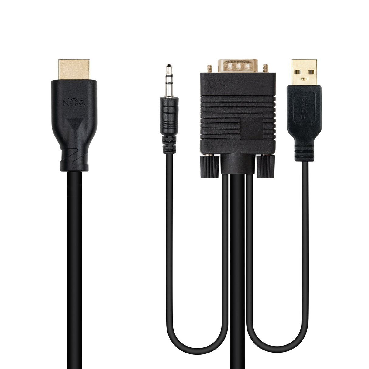 EAN 8433281016378 - Nanocable 10.15.4612 adaptador de cable de vídeo 1,8 m VGA (D-Sub) + 3.5mm + USB Type-A imagen 2
