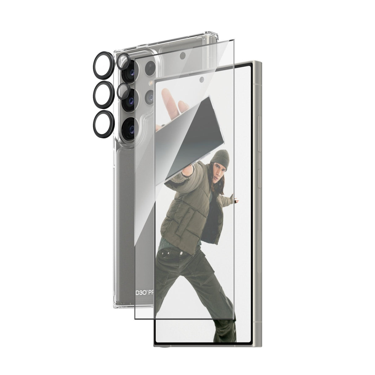 Panzerglass 3-In-1 Bundle Glas, Case, Cam Protector De Pantalla Samsung 1 Pieza(S)