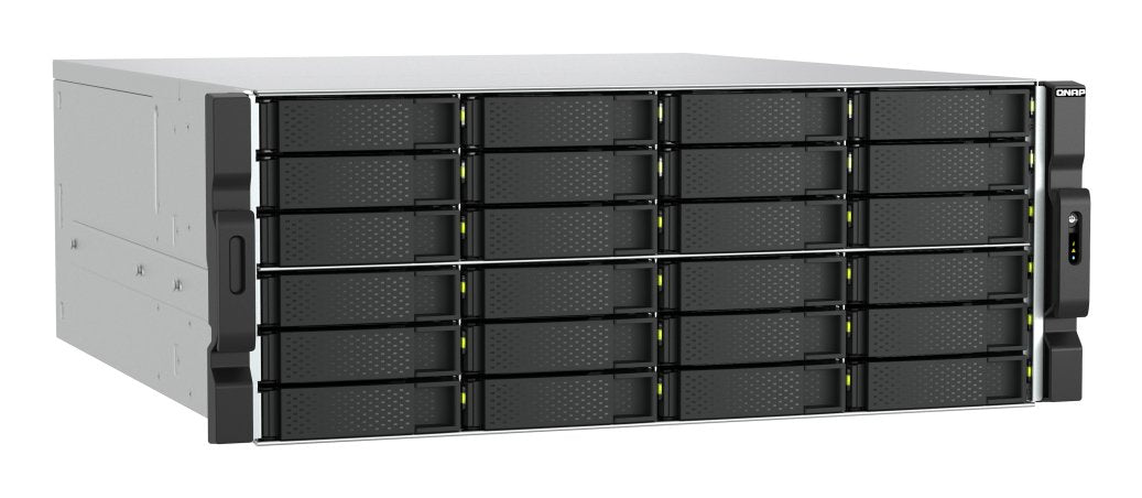 Servidor Nas Qnap Ts-H2477xu-Rp 24 Compartimentos Montaje En Bastidor Sata 6gb/S Raid 0 1 5 6 10 50 60 Jbod Ram 32 Gb Gigabit Ethernet / 2.5 Gigabit Ethernet / 10 Gigabit Ethernet Iscsi Soporta 4u