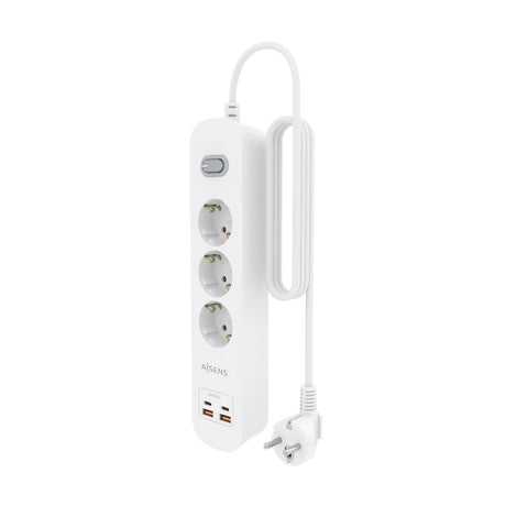 EAN 8435739904428 - AISENS ASPS-2A2C10-W base múltiple 1,4 m 3 salidas AC Interior imagen 3