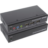 Inline Dvi Usb Kvm Extender Over Tp Cable Con Audio Hasta 50m
