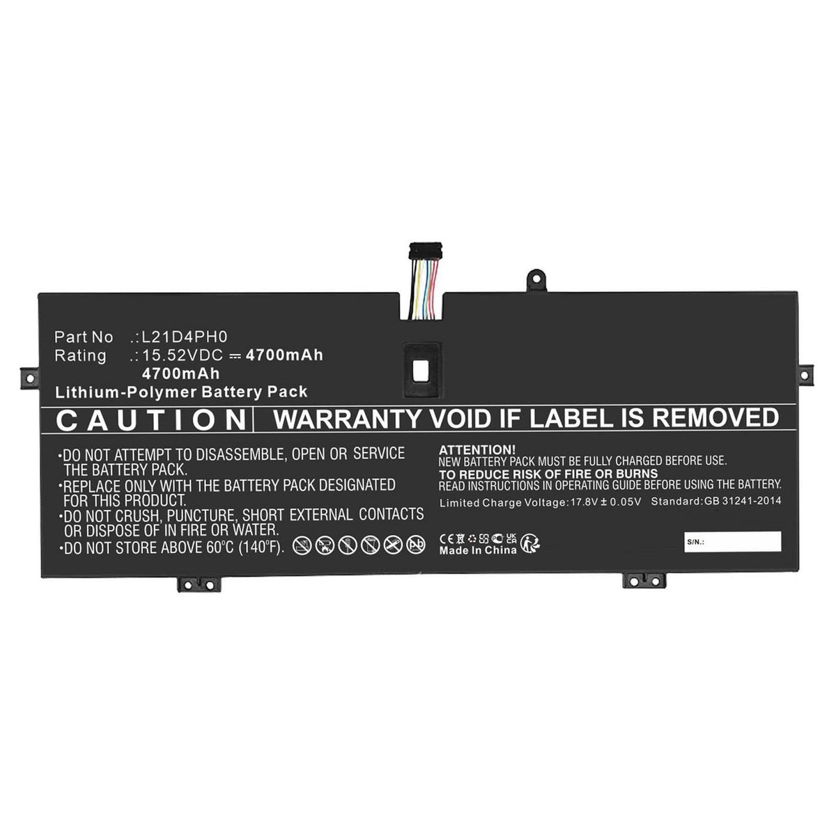 Laptop Battery For Lenovo 72.94wh 15.52v 4700mah Mbxle-Ba0424