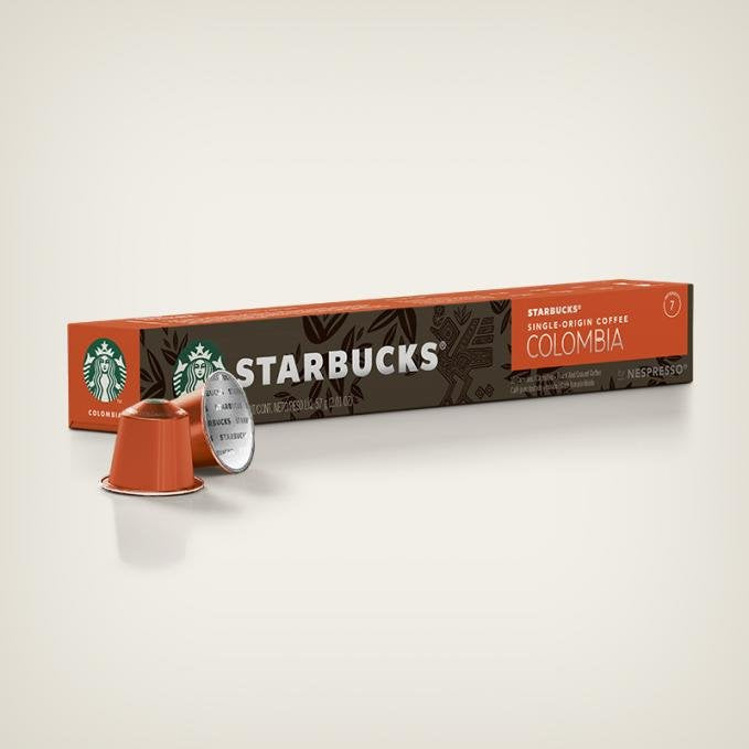 Nespresso Starbucks® Single-Origin Colombia Kaffeekapseln, Mild, 10 Unidades