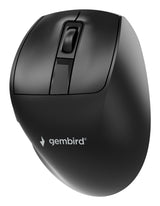 Gembird Triple-Mode 9-Button Wireless Ergonomic Mouse Bt 2.4g And Usb 2400dpi Black