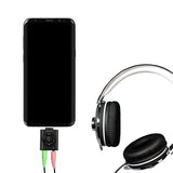 Logilink Adaptador Audio 1xusb-C -> 2x3,5mm/F, Virt.7.1,0.15m