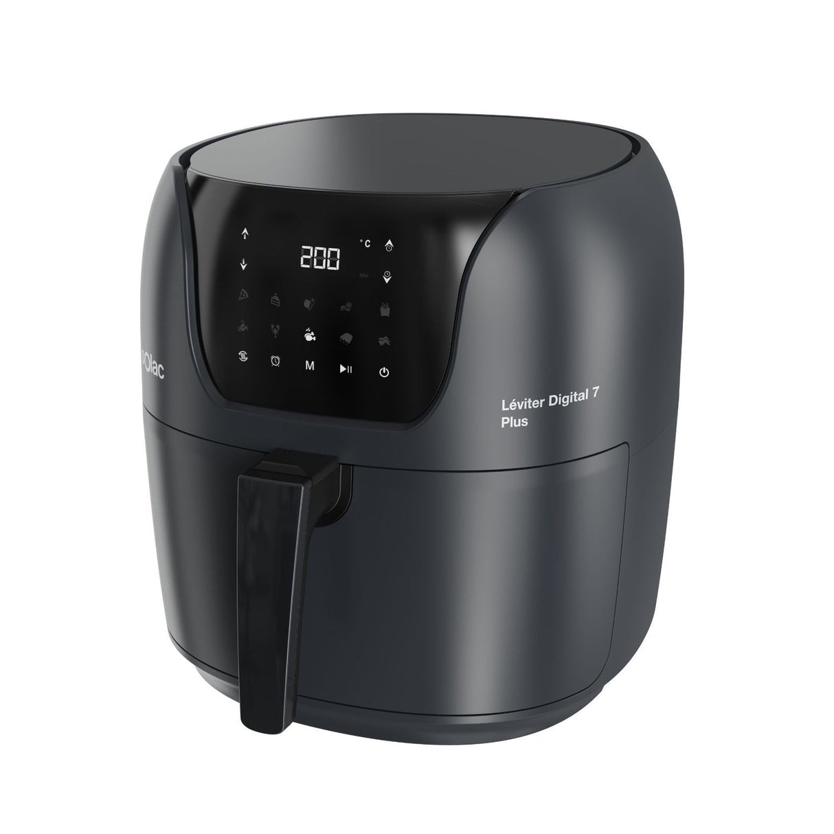 Freidora De Aire Solac S97203700 Fa1800 7,4l 1800w Negro Léviter Digital 7 Plus