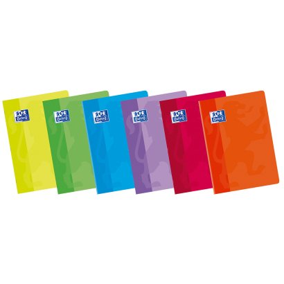 Oxford Classic Pack De 10 Libretas Grapadas Formato A4 Horizontal 1 Linea - 48 Hojas Con Margen - Tapa Blanda Plastificada - Colores Surtidos