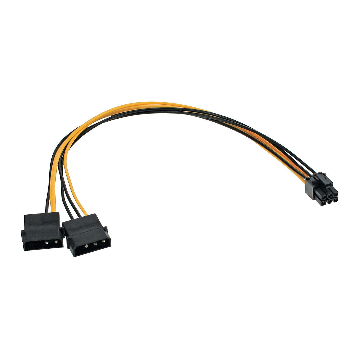Adaptador De Alimentación Inline 2x 5,25" A Pci-E De 6 Pines 0,3 M