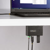 Startech.Com Hub Usb Industrial De 4 Puertos Gestionado - Servicio Pesado - Caja De Metal - Protección Esd Y Sobretensión - Montaje Din, Pared, Escritorio - Usb 3.2 Gen 1 5gbps