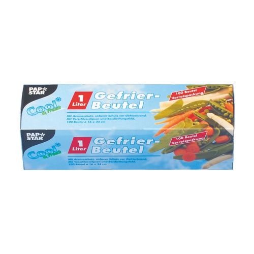 Papstar Gefrierbeutel 14157 Transparente 1,0 L