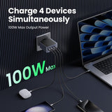 EAN 6941876230433 - Ugreen Nexode S 100W 4-Port GaN Fast Charger EU gray Ordenador portátil, Teléfono móvil, Portátil, Baterí imagen 2