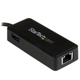 Startech Adaptador Red Usb-C A Rj45 Gigabit Â + 1 Puerto Usb 3.0 Us1gc301au