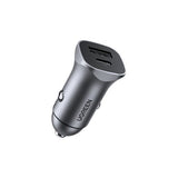 Cargador Rápido Para Coche Ugreen Usb-C Pd+Usb-A Qc 24w Gris