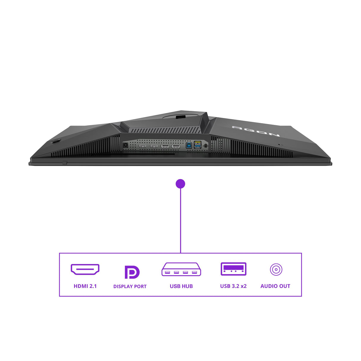 EAN 4038986182478 - AOC AGON PRO AG276QZD2 pantalla para PC 67,3 cm (26.5") 2560 x 1440 Pixeles Quad HD QD-OLED Negro, Gris imagen 4