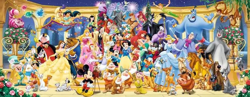 Puzzle Panorama De Ravensburger - Foto Grupal De Disney 1000 Piezas 12000444