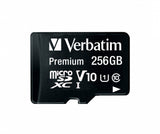 Micro Sd Verbatim 256gb Class 10 Microsdxc   Uhs-I Incl Adapter