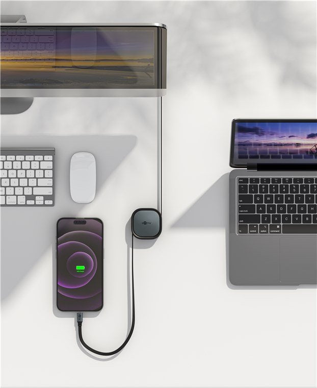 Cable Usb-C Autorretráctil, 1 M, Negro/Plateado 

Cable De Carga Usb De 15 W En Una Robusta Caja.