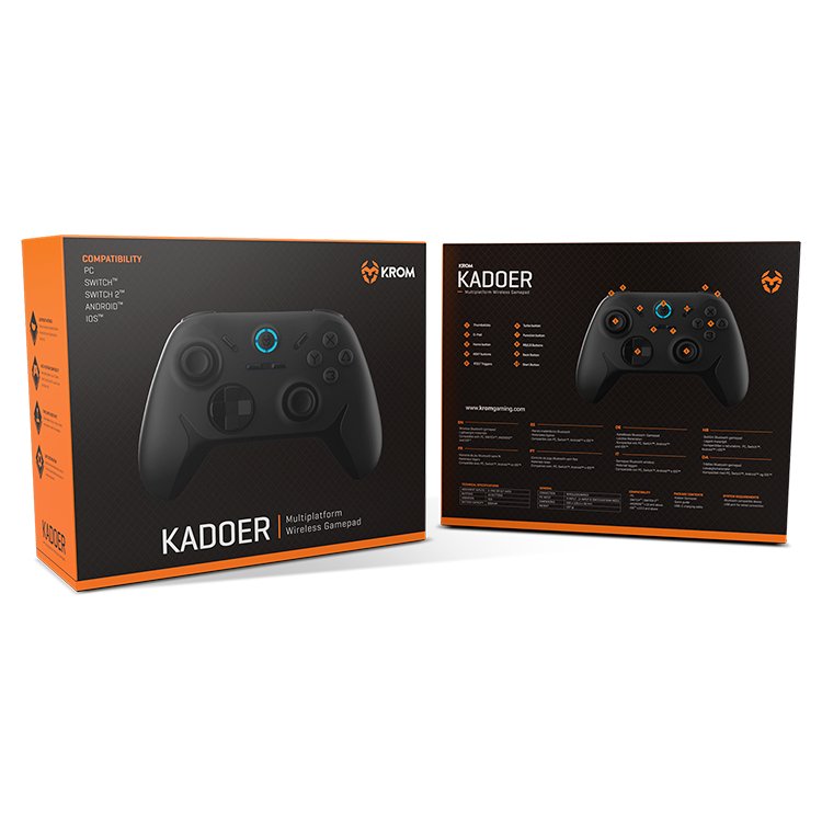 Gamepad Krom Kadoer Inalambrico Multiplataforma Negro 5.0