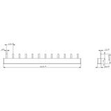 Siemens 5st3615 E 212mm Barra Colectora