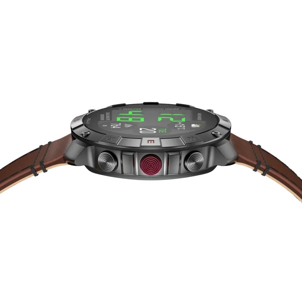 Polar Grit X2 Pro Titanium Brazowy Skórzany M/L