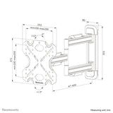 Neomounts Select Screen Wall Mount (Full Motion, 3 Pivots, Vesa 200x200) (Wl40s-850bl12)
