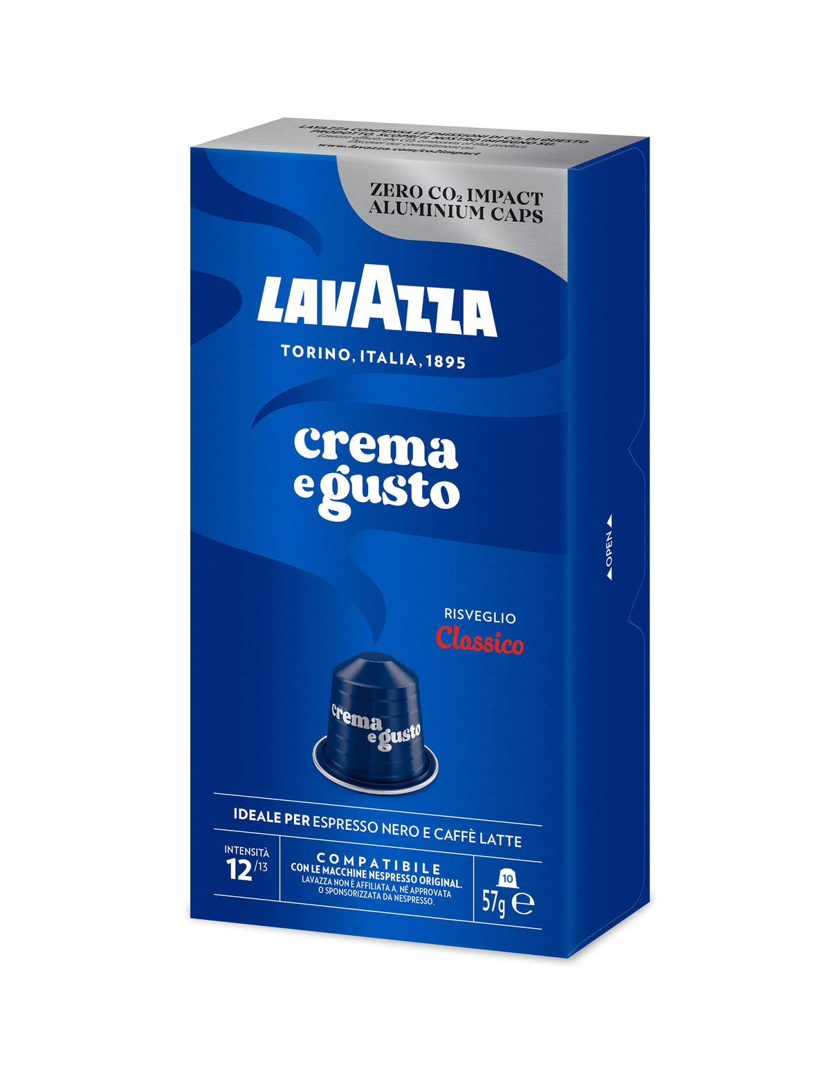 Cápsula Lavazza Crema E Gusto Clásico Para Cafeteras Nespresso Caja De 10