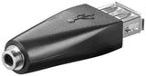 Adatador Usb A H > 3.5 Mm Stereo  H ( Solo Carga, No Datos)