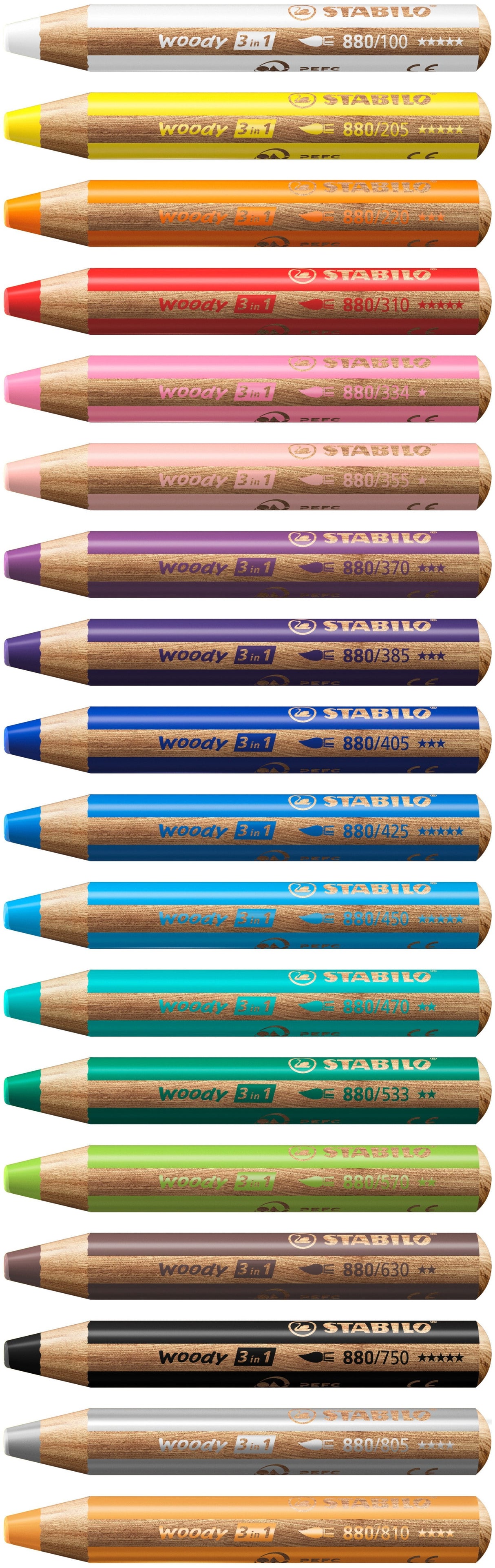 Stabilo Lápices De Colores Woody 3 En 1 Estuche De 5 Azul Ultramar