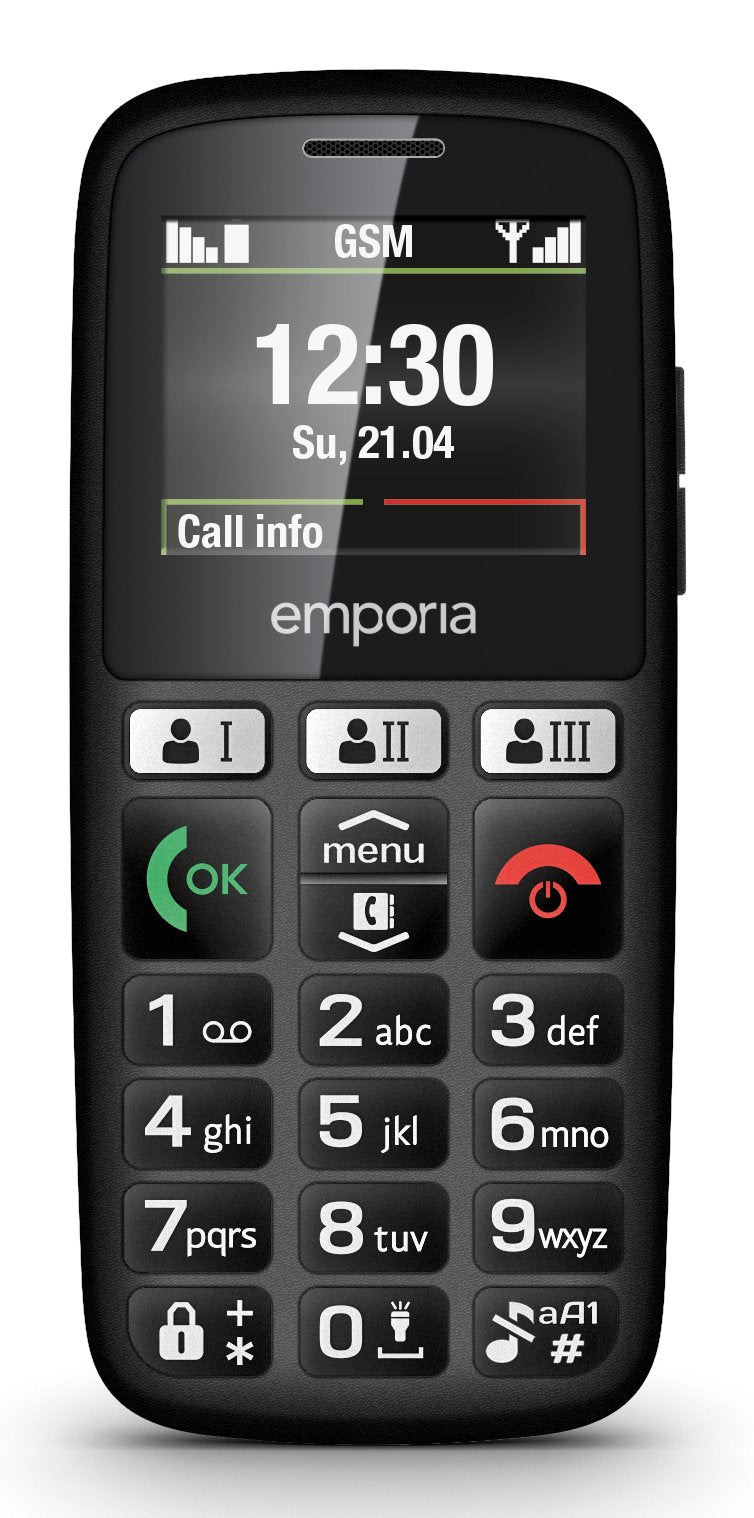 Emporia Happy 70 G Negro Teléfono Básico