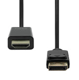 EAN 5714590008364 - ProXtend DP1.2-HDMI30-003 adaptador de cable de vídeo 3 m DisplayPort HDMI Negro imagen 2