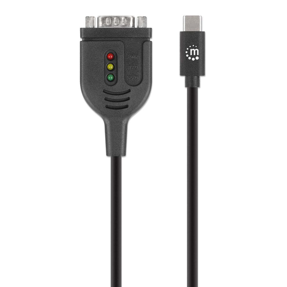 Manhattan Usb-C A Seriell Db9 Rs232 Adaptador Pl2303gt 1m