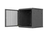 Lanberg Rack Cabinet 19in Wall-Mount 12u 600x600 Flat Pack With Perforated Door Black