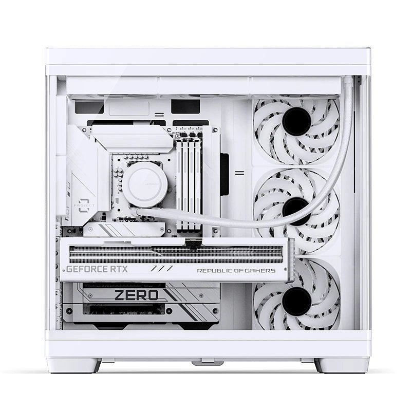 Caja Pc Jonsbo Tk-4 Midi-Tower, Atx, Tempered Glass - Blanco