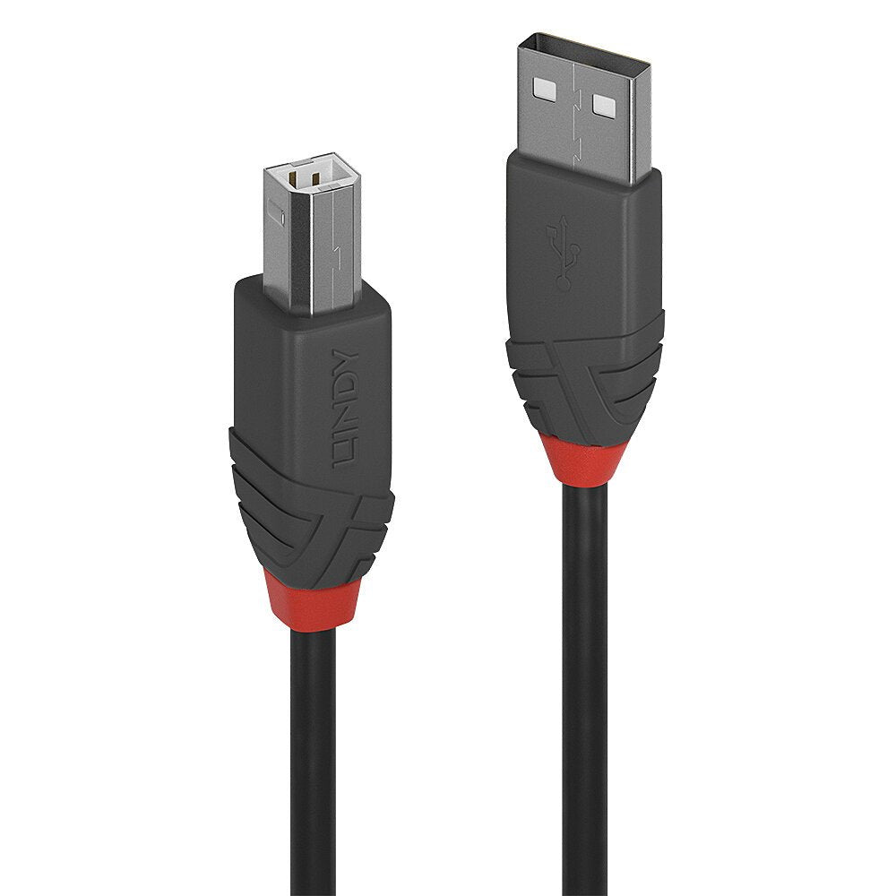 EAN 4002888366779 - Lindy 36677 cable USB USB 2.0 10 m USB A USB B Negro, Gris, Rojo imagen 1