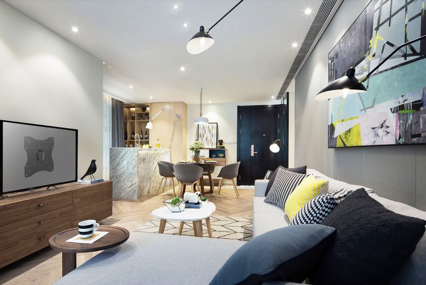 Equip Soporte Pantalla Tv  23 - 42 Inclinable  -12º +3º Max 20kgs Vesa Max 200x200   650401