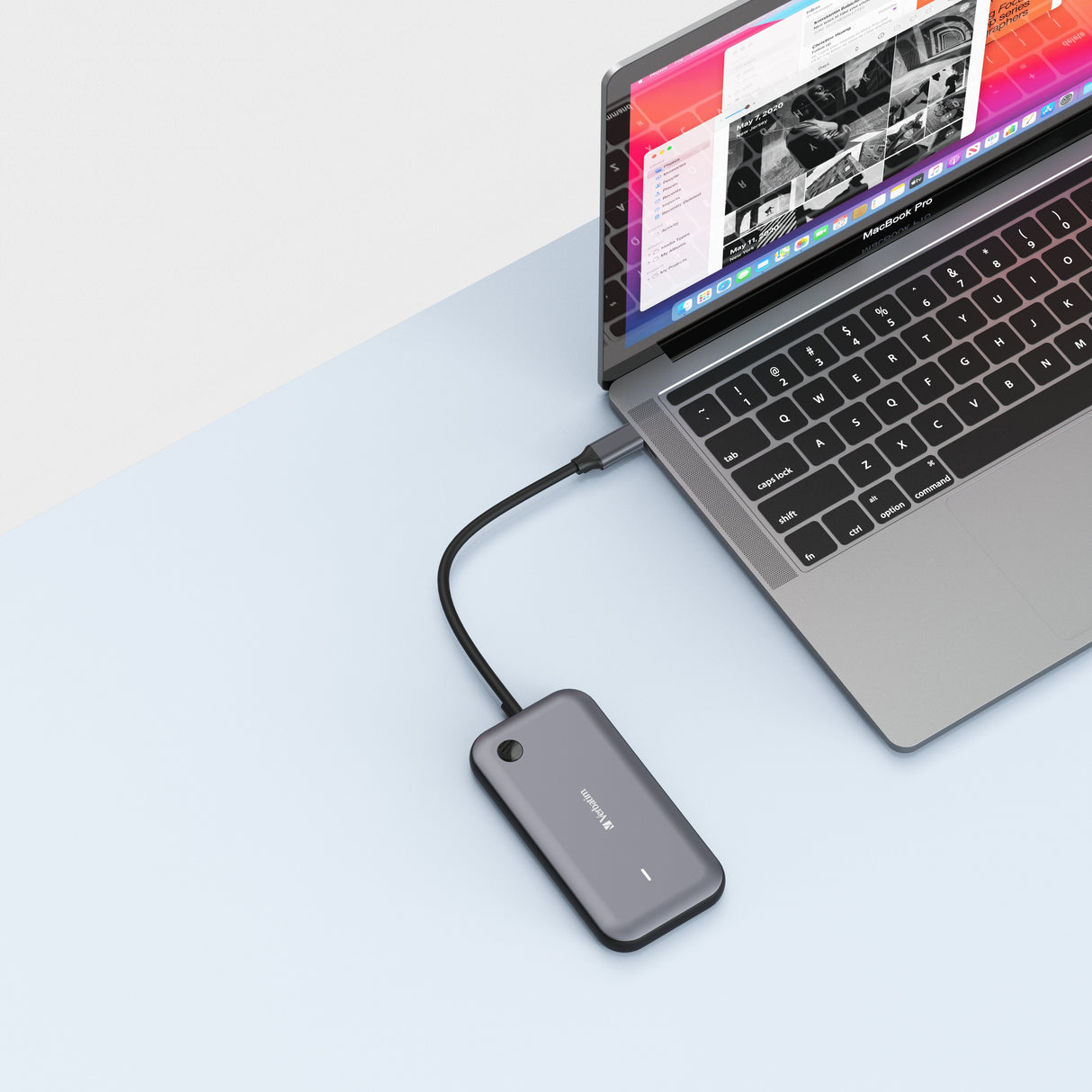 Adaptador De Pantalla Inalámbrica Usb Tipo-C Verbatim Share My Screen 1080p Wda-01 1xhdmi 1xusb 1xusb Tipo-C Gris Y Negro