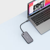 Adaptador De Pantalla Inalámbrica Usb Tipo-C Verbatim Share My Screen 1080p Wda-01 1xhdmi 1xusb 1xusb Tipo-C Gris Y Negro