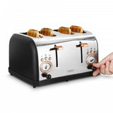 EAN 4260645681033 - Lauben LBN4ST1500BC tostadora 6 4 rebanada(s) 1500 W Negro, Acero inoxidable imagen 5