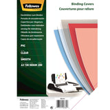 Fellowes Pack De 100 Portadas Para Encuadernar De Pvc A3 - 200 Micras - Muy Resistentes - Transparente