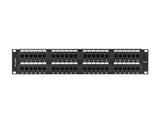 Patch Panel Lanberg 48 Puertos 2u 19? Cat.6 Negro