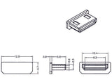 Staubschutz Für Hdmi Mini-C Buchse Ohne Griff 10 Stück Schwarz