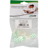 Abrazadera De Cable Ajustable Inline 94mm Blanco 10uds