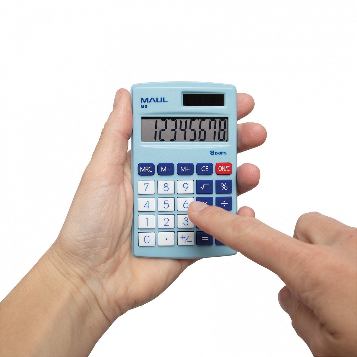 Calculadora De Bolsillo M8 Azul Claro