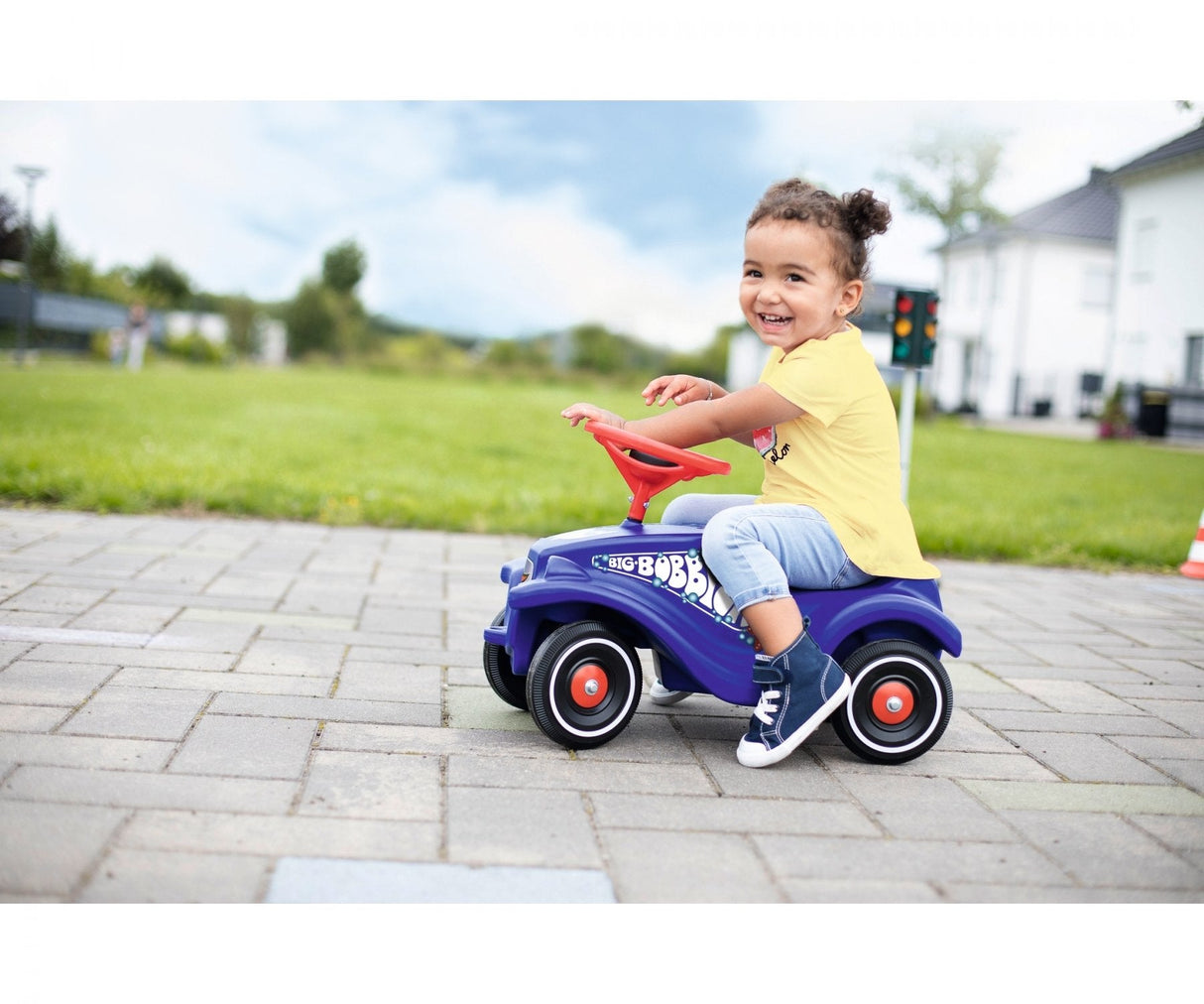 Big Bobby-Car Correpasillos Con Forma De Coche, Tobogán Azul/Rojo, 1 Año(S), 4 Rueda(S), Azul, Rojo