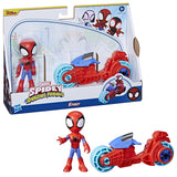 Hasbro Marvel Spidey And His Amazing Friends Spidey Figura Con Vehículo F74595x0