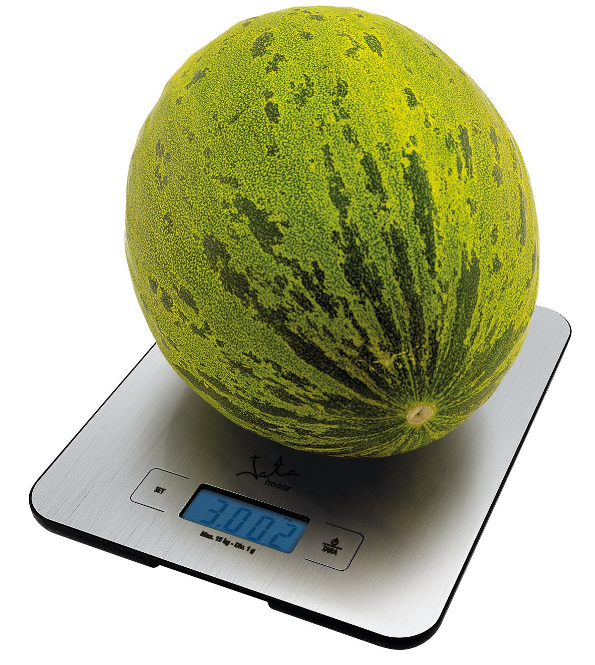 Báscula De Cocina Electrónica Jata Hogar Bas 719 Hasta 15kg Plata