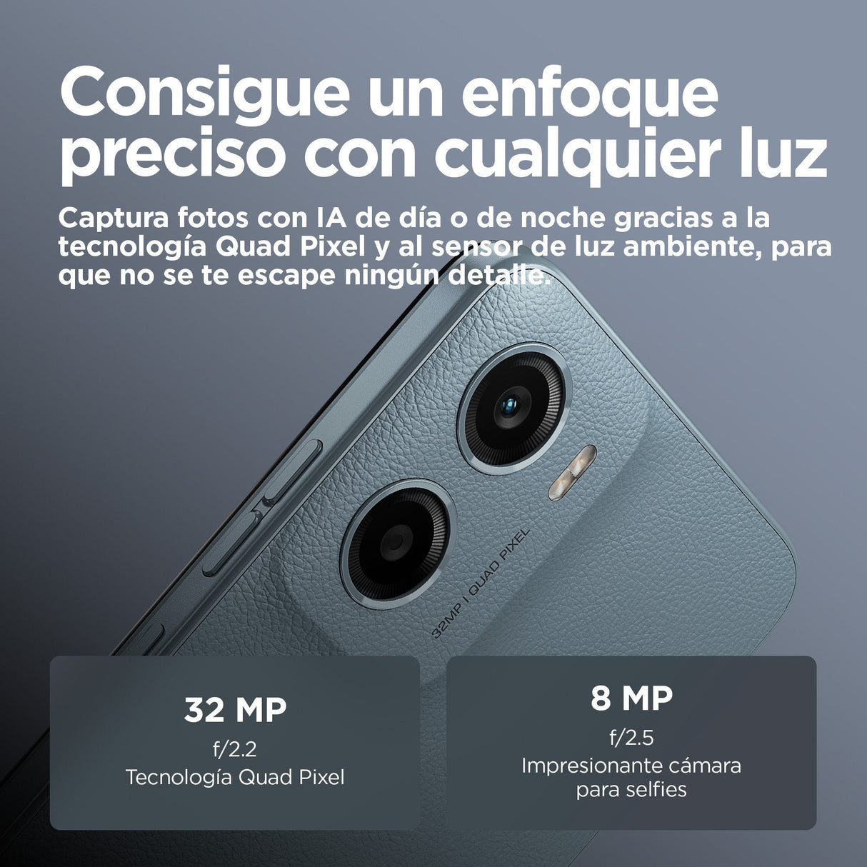 EAN 0840023281662 - Motorola moto e15 16,9 cm (6.67") SIM doble Android 14 Go edition 4G USB Tipo C 2 GB 64 GB 5200 mAh Azul imagen 7